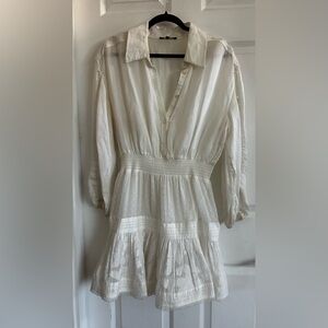 Maje Women’s White Upscale Bohemian Dress